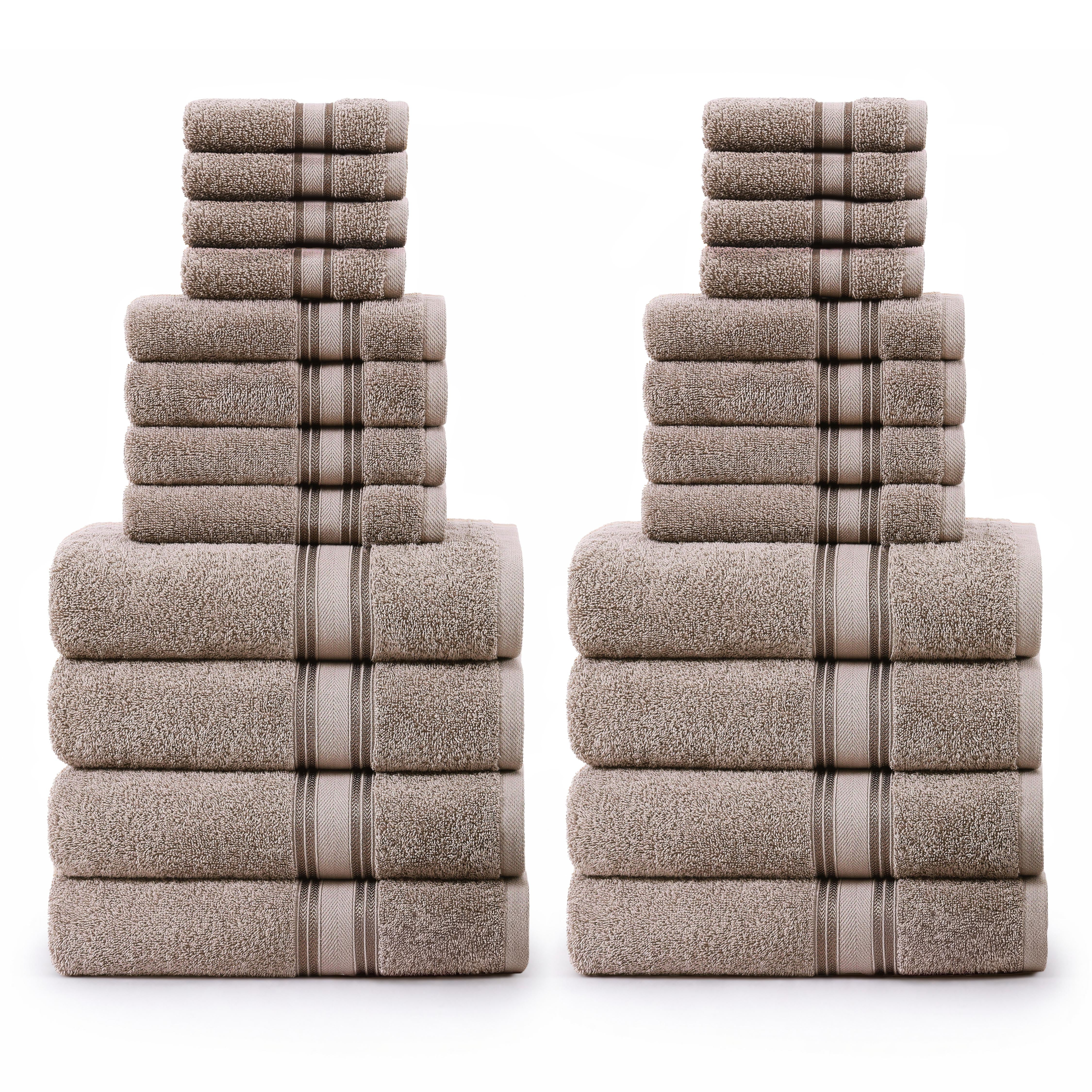 24 Piece 100% Cotton Towel Set 550GSM - Platunim